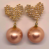 Gold Pearl Drop Earrings