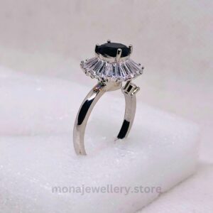 Silver-Black-Ring