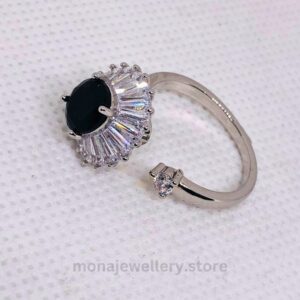 Silver-Black-Ring