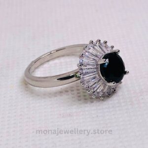 Silver-Black-Ring